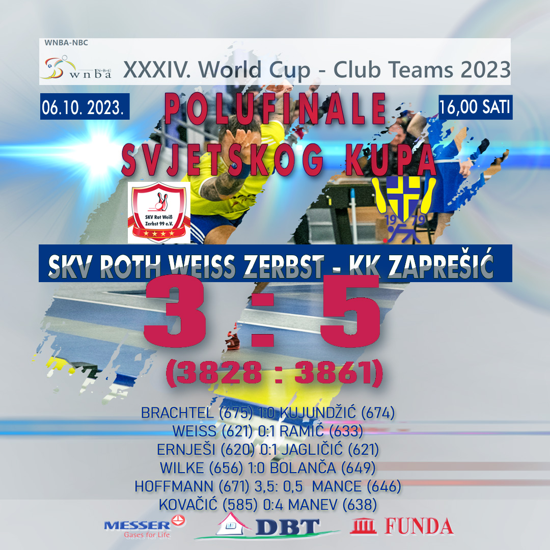 SKV Roth-Weiss Zerbst - KK Zaprešić 3:5