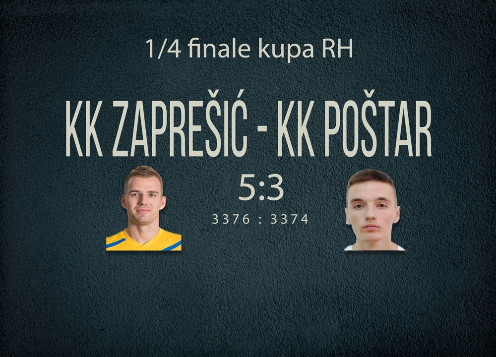 KK ZAPREŠIĆ - KK POŠTAR 5:3